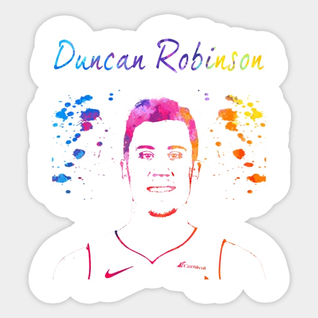 Duncan Robinson Sticker by Moreno Art
